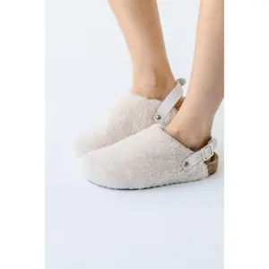 Seychelles: Buckle Up Fur Clog in Natural
