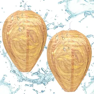 Hanging Fabric Fake Wasp Nest Decoy for Outdoor, Home and Garden