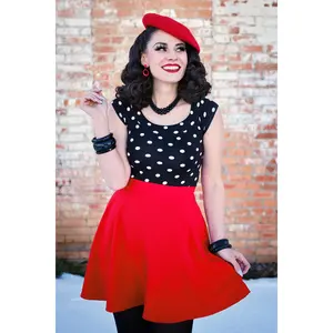 Red Skater Skirt