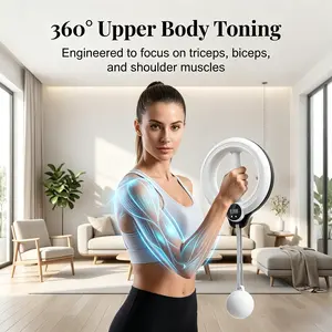 360-Degree Rotatable Hand Strengthener & Shoulder Trainer - Arm Exercise Equipment for Forearm, Wrist, Chest Strength Training - Home Gym Gear for Men, Women