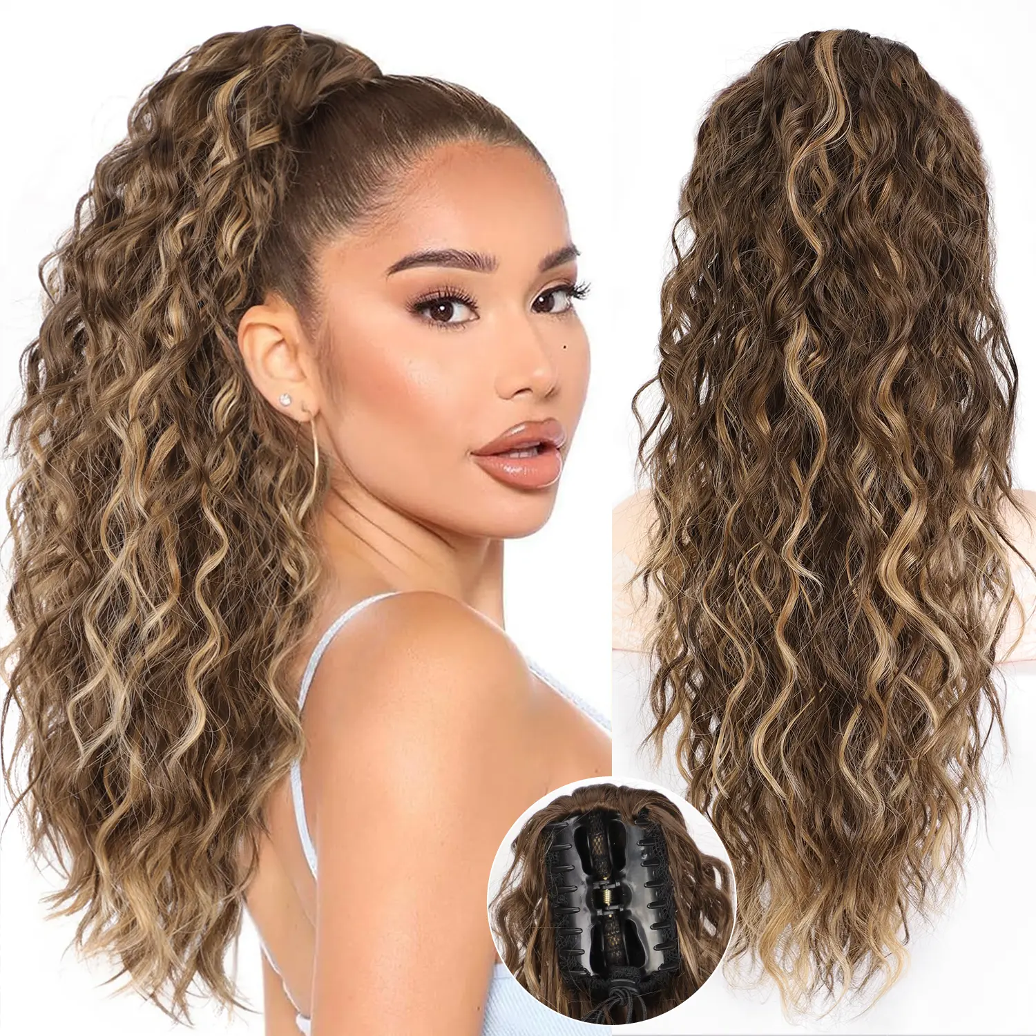 Brown with Highlights 20inch