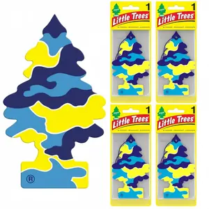 6pcs Little Trees Car Air Freshener, Car Fragrance, Hanging Paper Tree for Home or Car, Pina Colada Scent, Odor Eliminator, Aromatherapy Decor, Car Odor Remover