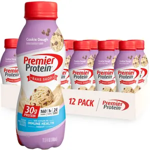 Premier Protein Shake, Cookie Dough, 11.5 Fl Oz (12 Pack), 30g Protein, 1g Sugar, 3g Carbs Premier Protein Shake, Cookie Dough, 11.5 Fl Oz (12 Pack), 30g Protein, 1g Sugar, 3g Carbs