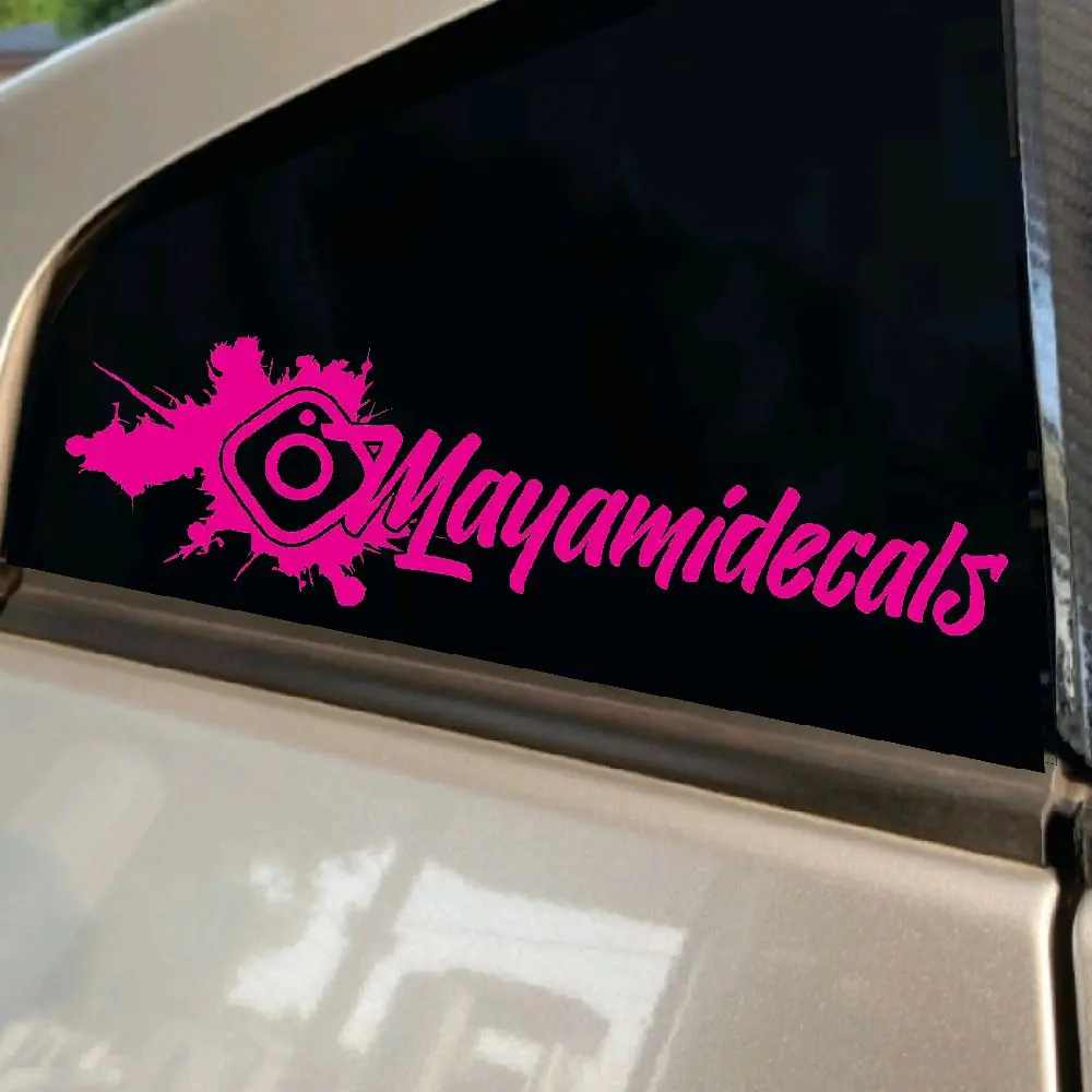 Custom TikTok, Instagram, Snapchat Decal - Original Design with Unique Text & Graphics