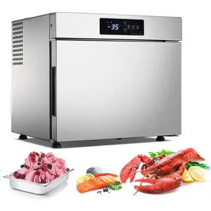 Kolice Commercial 32L Countertop Shock Freezing Blast Chiller & Freezer, Chest Freezer, Blast Freezer, Freezer Cabinets for ice cream, pastry, seafood, desserts, meat-Lowest Temperature -35C(-31°F)