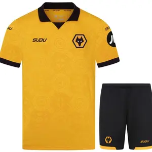 Wolverhampton 2025/26 Home and Away Full Set Soccer Kit, Premium Fabric Match Style Set R