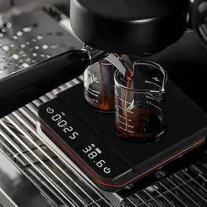 Coffee Scale with Timer, Auto-Timer Espresso Scale, USB Charging Silicone Pad, Precise Coffee Brewing, Mini Pocket Scale, Durable, High Precision