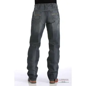Cinch Jean White Label Relaxed Mid Rise Straight Leg Dark Stone- MB92834019