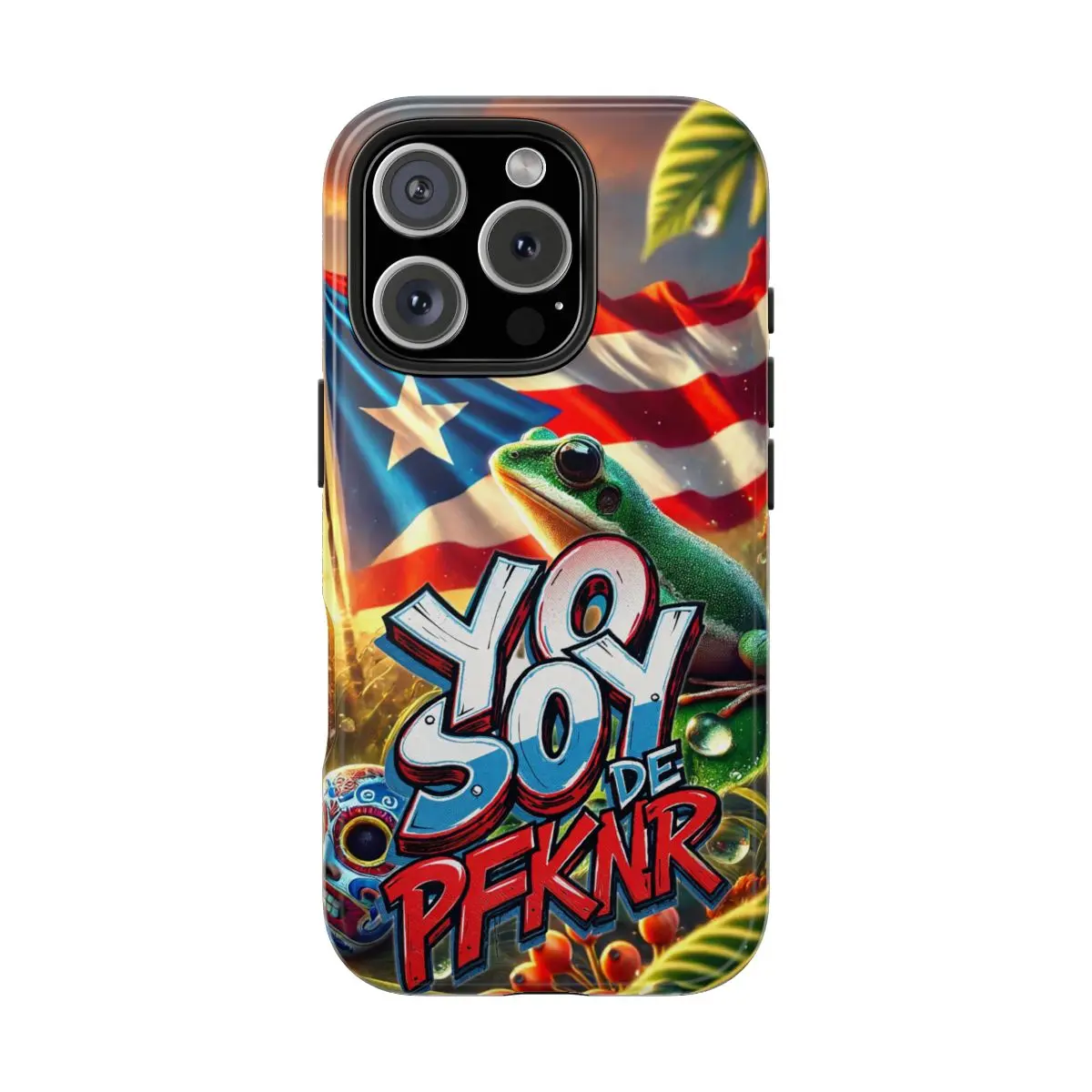 Tough Phone Cases,YO SOY DE PFKNR, PUERTO RICO PHONE CASE , PR, ORGULLO, BORICUA, BANDERA DE PUERTO RICO