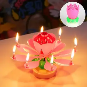 Blossom Magic Musical Flower Candle – 14 Candles