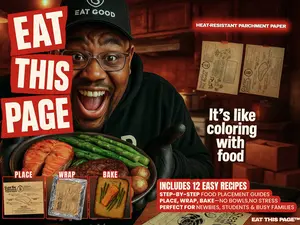 Eat This Page – 11  Visual Cooking Sheets for Easy Oven Meals