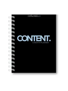 #1 Content Planner - 6 Month Spiral Bound Journal for Social Media Content Creation Organization & Growth Tracker