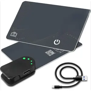 P-CWA010    Wallet Finder RFID Blocking Card IP68 Item Tracker Works with Apple Find My APP & Network with Recharge Clip (iOS Only)