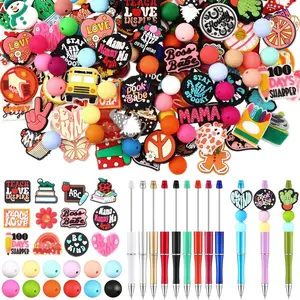 122 count  Focal Beads for DIY Pens Making Kit Include 12 Beadable Pens 110  Focal Beads for Pen Keychains DIY Making