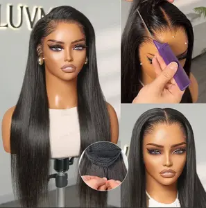 Pre-do Lagos Hairline Flexi Fit Invisi Drawstring Cap Natural Black & Copper Ombre Highlights Silky Straight Glueless 13x4 Frontal HD Lace Wig Pre-Cut Lace