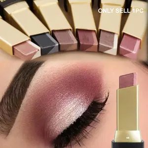 1pc Push-Pull Two-Color Eye Shadow Stick, Eye Shadow Pen, Eye Highlight, Brighten the Eyes, Waterproof and Sweatproof, Eye Cosmetics