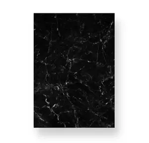 Black + White Marble Notebook