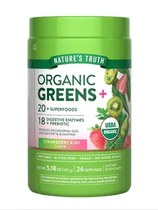 Organic Greens Powder Digestive Enzymes & Prebiotic Blend