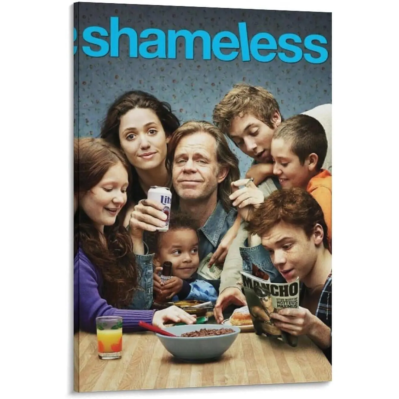Vintage Movie Shameless TV Show Poster 34 Painting On Canvas Wall Art Poster Scroll Picture Print Living Room Walls Decor Home Posters 16x24inch(40x60cm)
