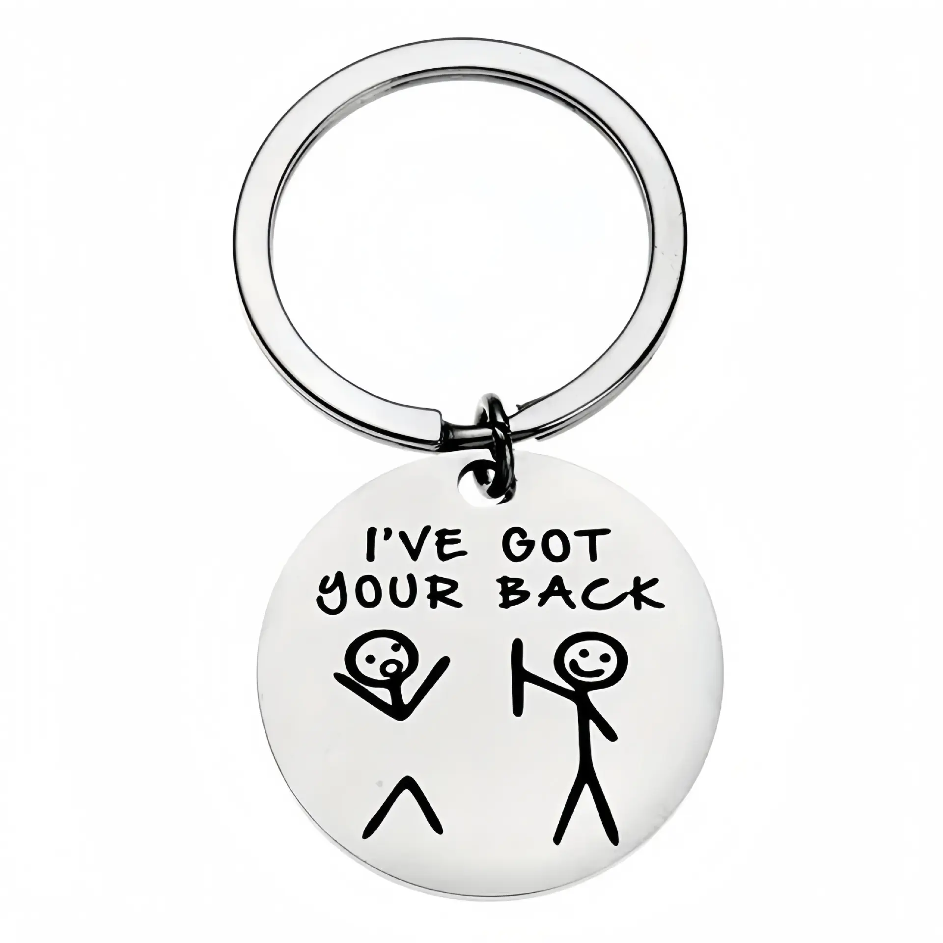 Funny Friendship Keychain Gift, I’ve Got Your Back Keyring, Meaningful Inspirational Support Gift for Friends Family