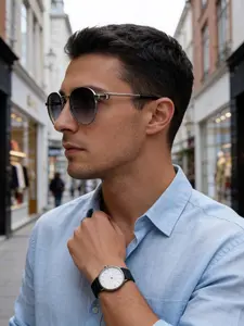 Stylish and personalized metal-frame Casual sunglasses with UV400 sun protection, a must-have for daily commuting. Featuring a light luxury texture and neutral design, they are perfect for travel, beach outings, self-driving trips, cyclingls, beacg