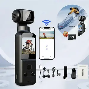 Portable Camera - 4K Video Recording Pocket Camera with 270° Rotation, Motion-Activated Capture, Compact Design for Skiing, Cycling, Hiking, and Adventure Recording, Wifi Sports Camera