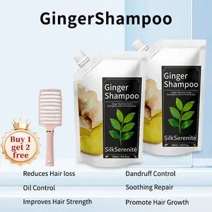 [SALE Buy1 Get 2 Free ] SilkSerenité Ginger Shampoo Anti-Hair Loss& Oil Control Dandruff Relief& Hair Growth | 320ml