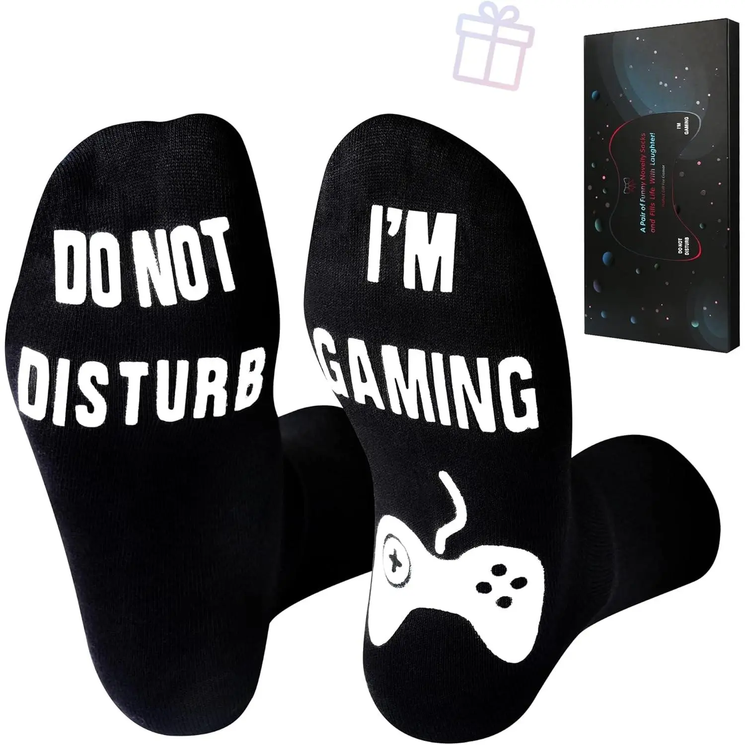 Do Not Disturb I'm Gaming Socks,Christmas Socks Gifts For Men Funny,Gaming Socks Men Birthday Gifts For Teen,Fathers,Dad,Son