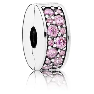 Pandora Pink Shining Elegance Spacer Clip Charm - 791817PCZ