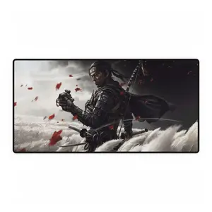 Ghost of Tsushima Desk Mat Mouse Pad, Field Gaming Pad, Japanese Samurai Gaming Desk Accessory, Video Game Gift, Large Mousepad