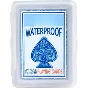 Waterproof Playing Cards Clear Plastic Deck | Durable Outdoor Card Game Set for Beach Pool Camping Travel Family Game Night Flexible Washable Poker Cards