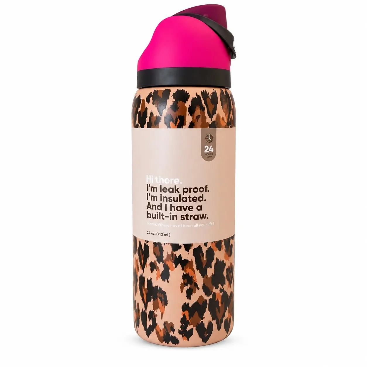 NEW Owala "Wild At Heart" 32oz Sip Free Limited Edition UO Cheetah Leopard Print