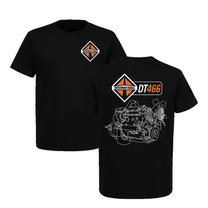 INTERNATIONAL DT466 Engine Legend T-Shirt, Vintage Truck Mechanic Graphic Tee, Diesel Engine Streetwear Gift for Men USA Cotton Menswear