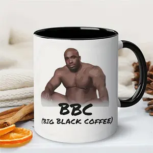 Funny Coffee Mug, Barry Wood Meme Mug, BBC (Big Black Coffee) funny mugs, Coffee Mug 11oz 15oz, Office gaggift, funny Christmas gift  Ceramic Drinkware