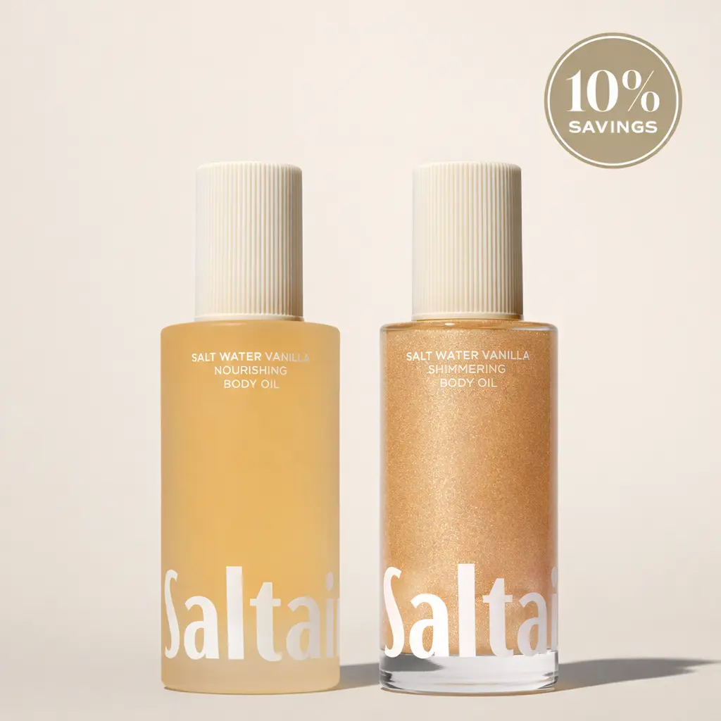 Salt Water Vanilla Shimmer + Glow Body Oil Duo