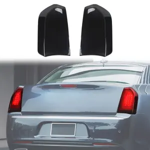 For 2015+ Chrysle 300/300C Smoked Black Rear Tail Light Lamp Cover Guard Trim Cover