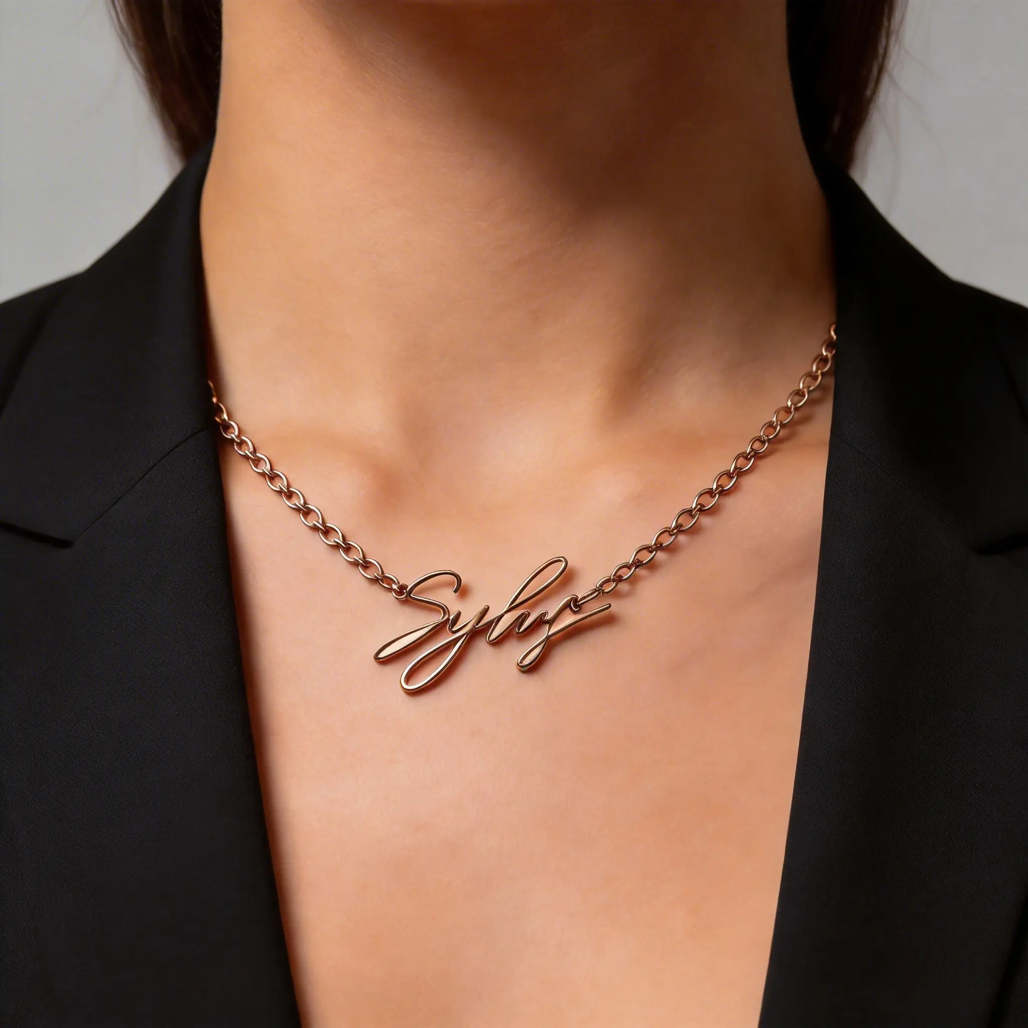 Love and Deepspace Sylus Rose Gold Necklace 20 Inches