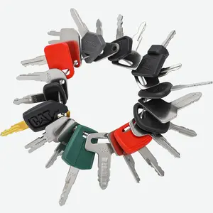 21 Heavy Construction Equipment Key Set fits Cat, JD, Case, Komatsu, Hyster, Kubota, JCB, Bobcat, Daewoo, JLG, Toyota & More, Master Ignition Key for Workers and Opeartors