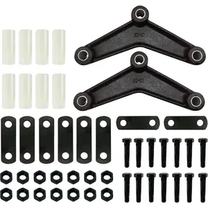 Heavy Duty Tandem Dual Axle Trailer Leaf Spring Shackle Kit for Double Eye Springs (3500lbs-5200lbs Axles)