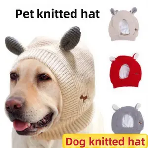 Pet Hat Winter Medium and Large Dogs Labrador Golden Retriever Funny Headgear Warm Cute Puppy Hat Cartoon 55334