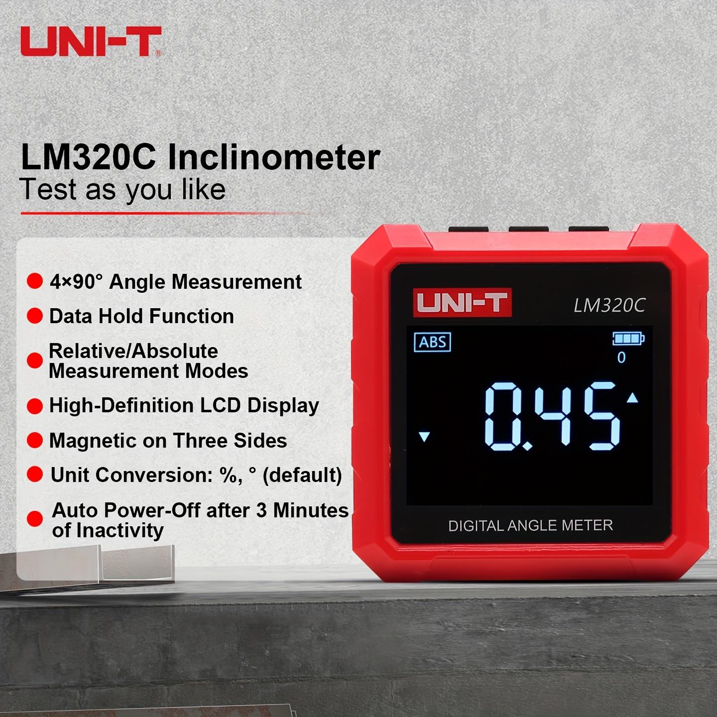 Digital Angle Meter, Magnetic Digital Angle Finder 4x90° Measurement, 3-Sided Magnetic Base Inclinometer, Relative/Absolute Mode, Electronic Angle Gauge with Unit Conversion for Woodworking, Construction & DIY