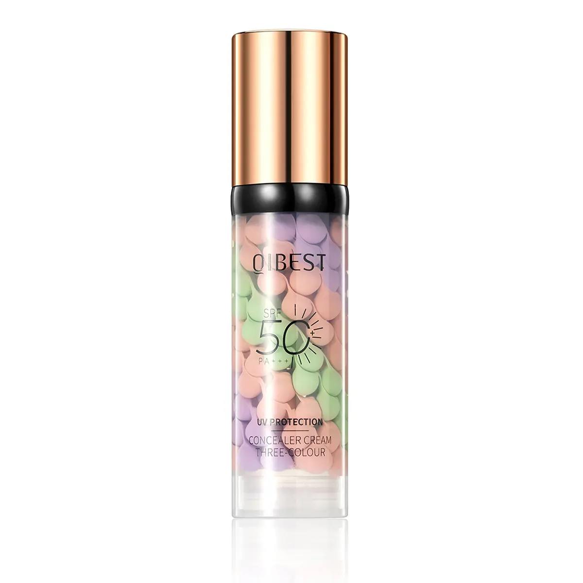 3-in-1 Color Correcting Primer SPF 50 PA+++, Purple Green Pink Makeup Base, Moisturizing, Oil Control, Waterproof, Sweatproof, Long-Lasting Face Primer