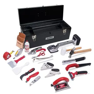 212 MAIN Roberts 10-752 24 in. Multifunctional Carpet Installation Tool Kit, Complete Set with 22 Tools, Wall-to-Wall Carpet Repair Components and Storage Box