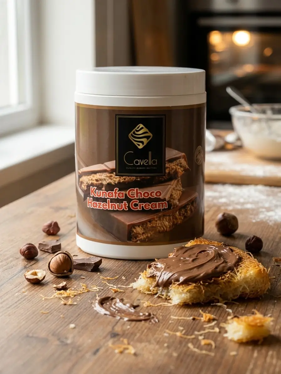 Chocolate Hazelnut Cream Spread - Dubai Kunafa Dessert Filling | Cavella