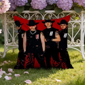 Fuerza Regida band Cushion Cover Home Textile Ultra-Soft Reversible Plush Pillow Cover Perfect for Car Rides Sofa Lounging Bedroom Relaxation Heartfelt Gift for Family & Friends