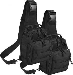 Men's Outdoor Sports Backpack, Tactical Shoulder Bag, Molle, EDC, Multifunctional Small Daily Carry Chest Bag, Large Capacity Multi-Compartment Crossbody Bag,  Women's Hiking/Traveling/Fishing/Camping Backpack, Handbag, New Year's Party,Christmas Gift