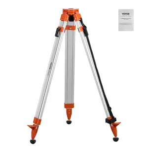 VEVOR Laser Level Tripod Stand,  5/8"-11 Thread Mount, 16.53-65.55 inch Height Adjustment Heavy Duty Survey Tripod for Construction Laser Level Scanner, Retractable Legs Non-Skid Feet Professional