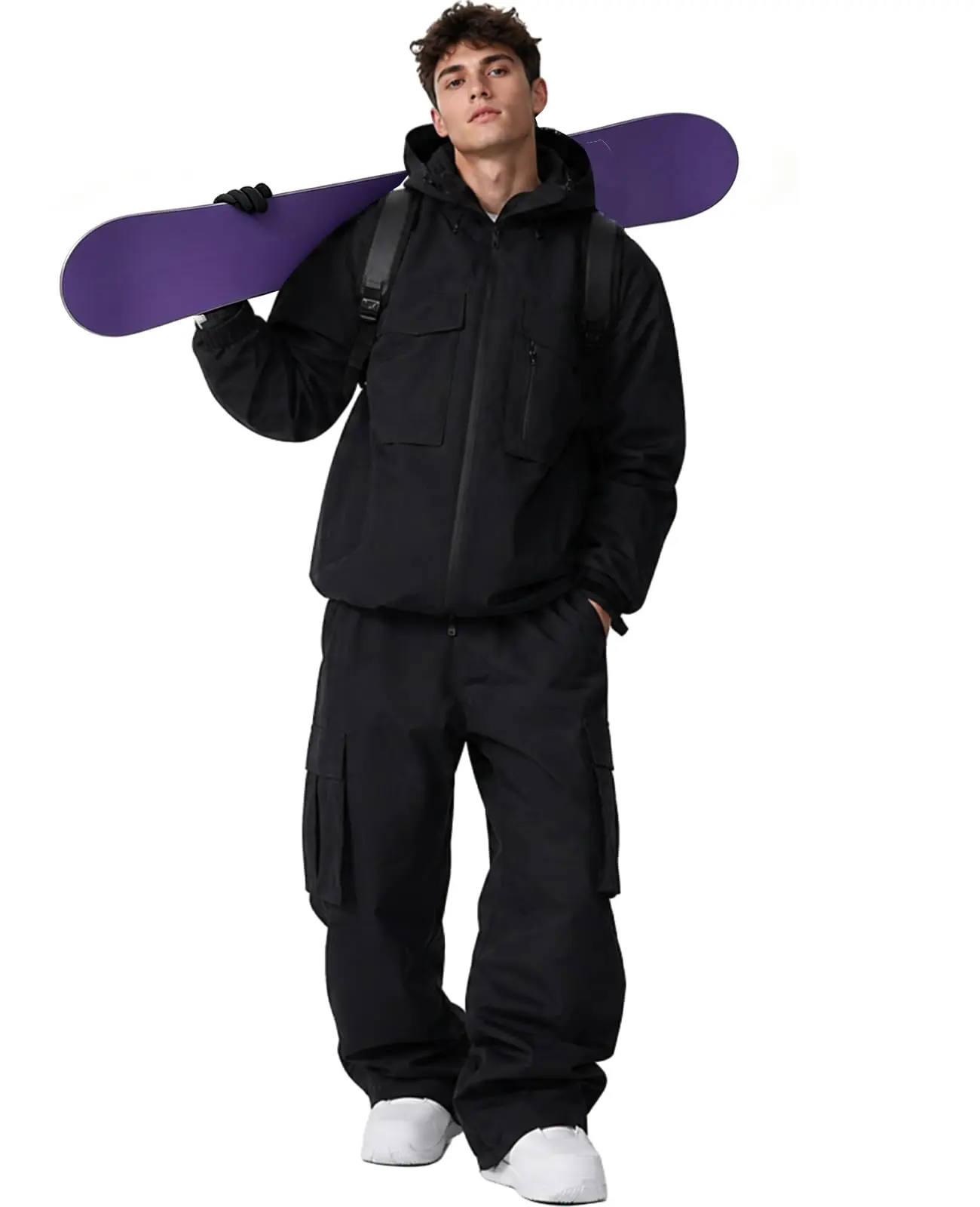 YEEFINE Men's Snow Snowboard Suits Insulated Ski Jacket and Pants Two Pieces Waterproof Snowsuits Winter Outdoor
