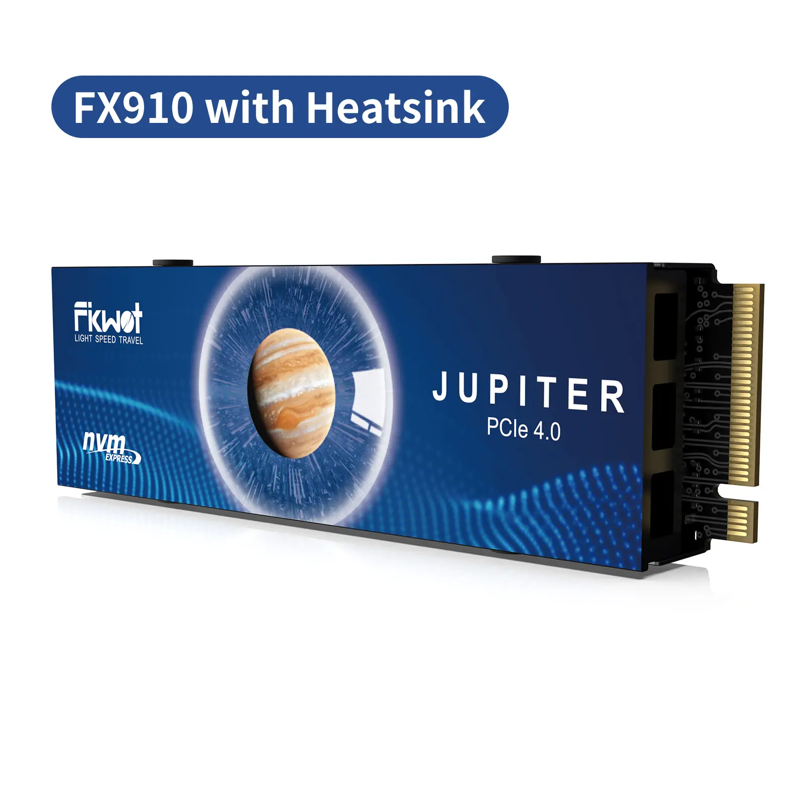 FIKWOT FX910 PCIe 4.0 M.2 2280 Internal NVMe SSD with Graphite Heatsink, 1TB/2TB/4TB Gaming SSD for Gamers, Up to 7300MB/s Read & 6200MB/s Write, DirectStorage, Smart SLC Cache, PS5 Gaming Console Compatible, Trim, Unpartitioned, 5-Year Service,techvibes