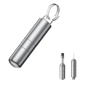 JUSIEX 2-in-1 SIM Card Tray Removal Tool with Cleaning Brush, Portable Keychain Design SIM Ejector Pin Reset Needle Opener Cleaning Pen for iPhone/AirPods/Tablet and More Devices